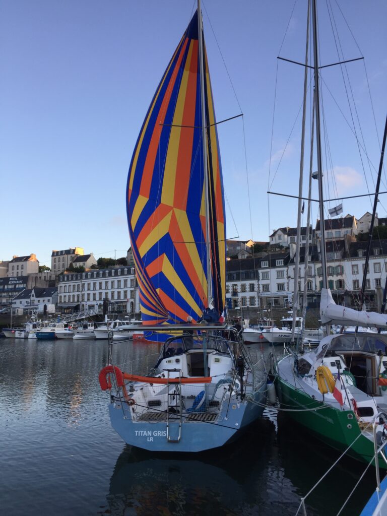 Titangris essai de spi au port !!